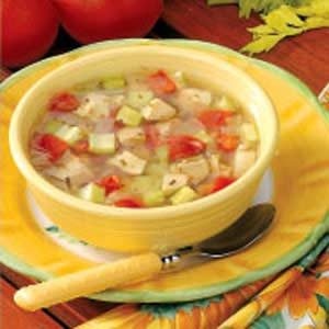 Chicken Vegetable Soup with Tomatoes