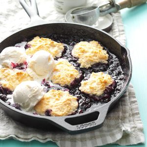 Skillet Blueberry Slump