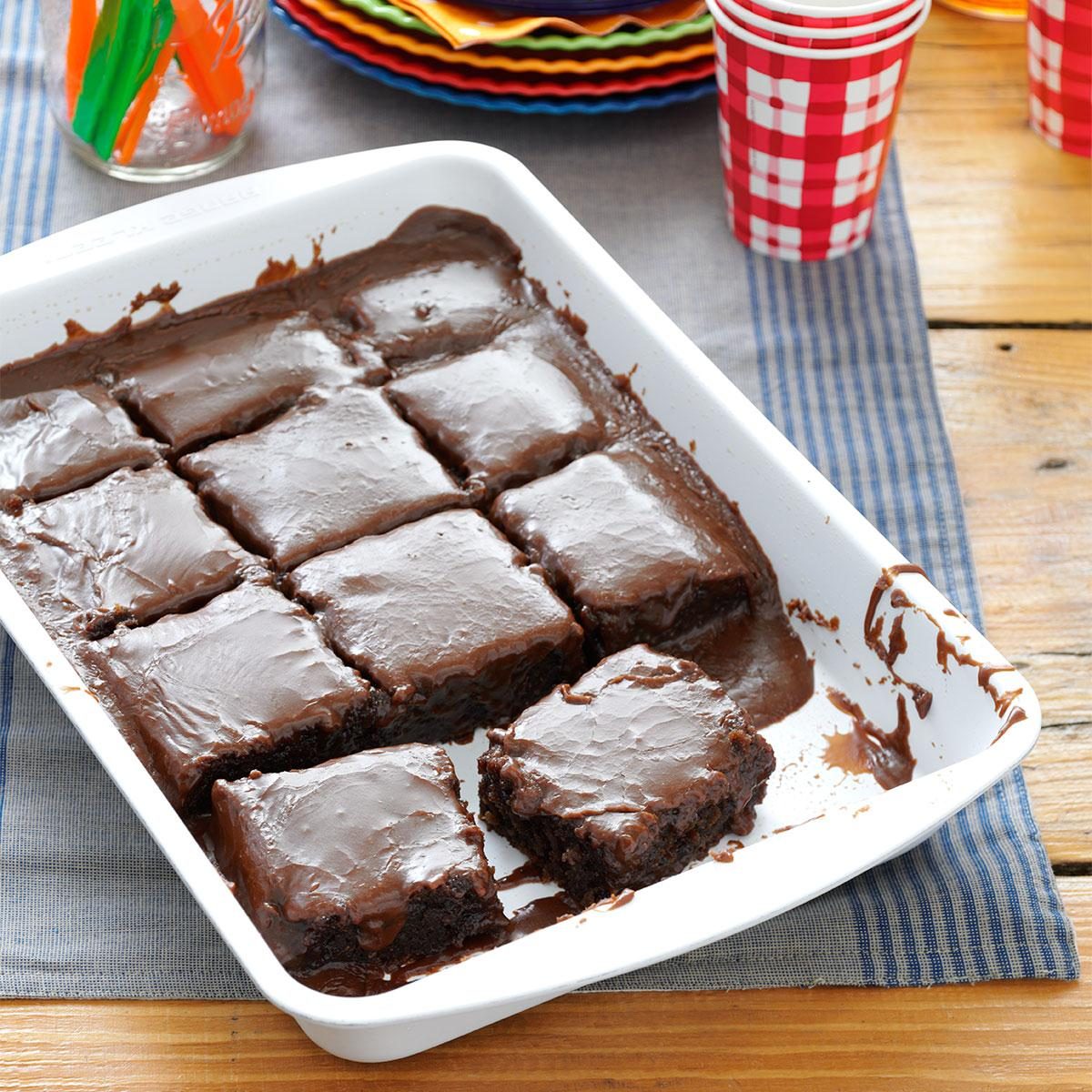 Cracker Barrel Double Chocolate Fudge Coca-Cola Cake Copycat