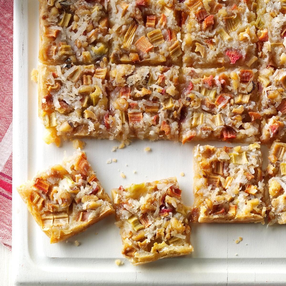 Rhubarb Dream Bars