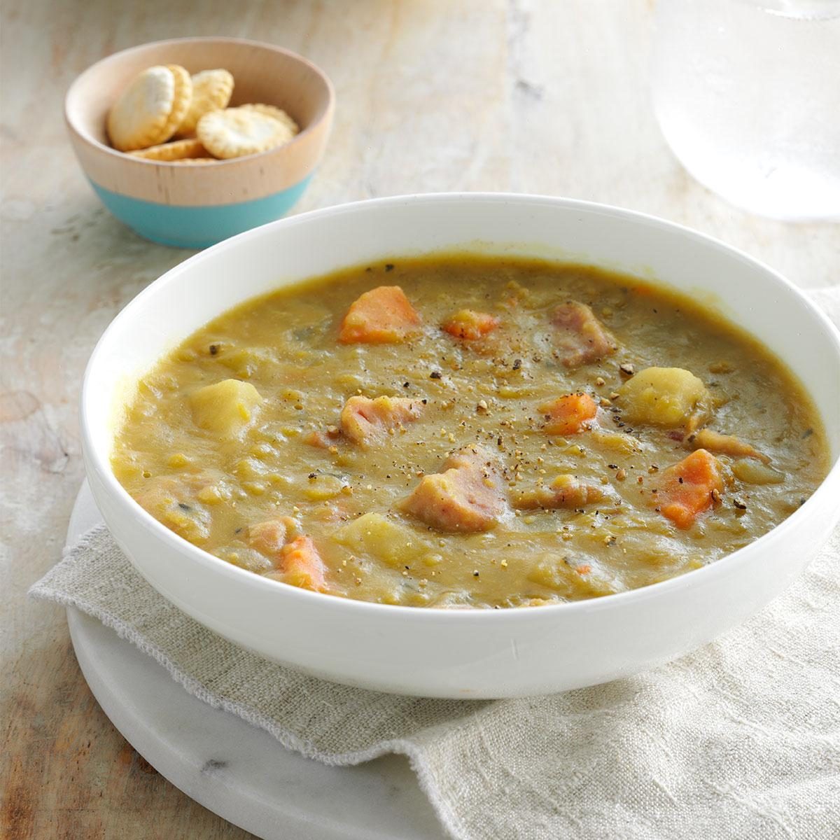 Slow-Cooked Split Pea Soup