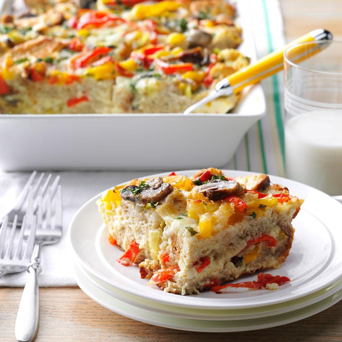 Basil Vegetable Strata Recipe How to Make It