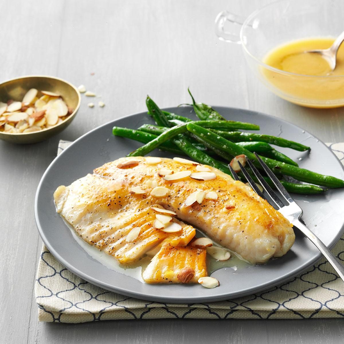 Lemon-Butter Tilapia with Almonds