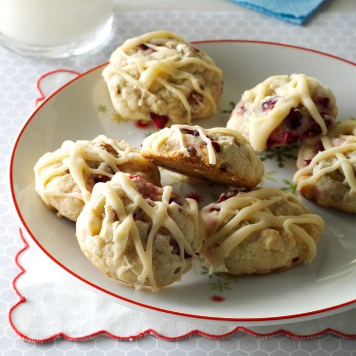 Michigan: Cranberry Cookies with Browned Butter Glaze