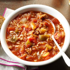 Slow-Cooked Stuffed Pepper Stew