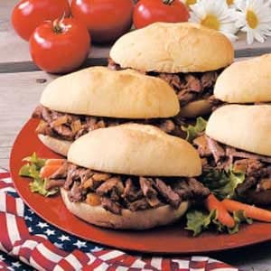 Mile-High Shredded Beef for a Crowd