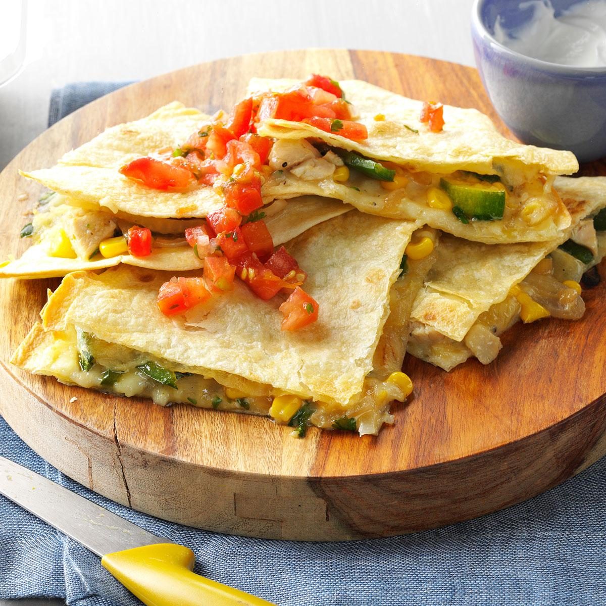 Chicken Verde Quesadillas