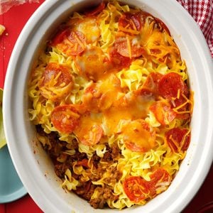 Slow-Cooked Pizza Casserole