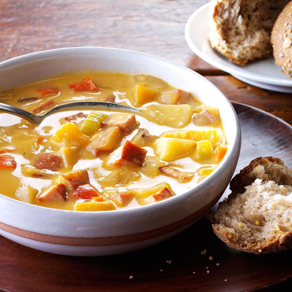 Ham & Potato-Rutabaga Chowder