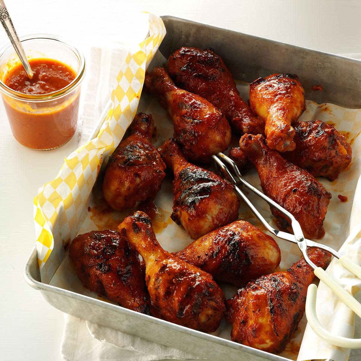 Rhubarb-Apricot Barbecued Chicken