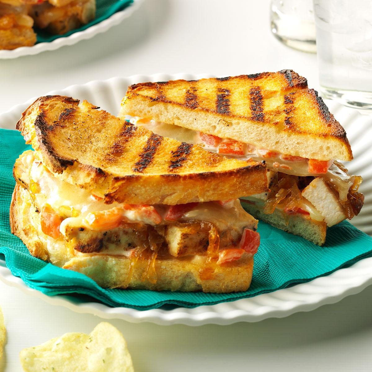 grilled cheese with chicken recipe - setkab.com