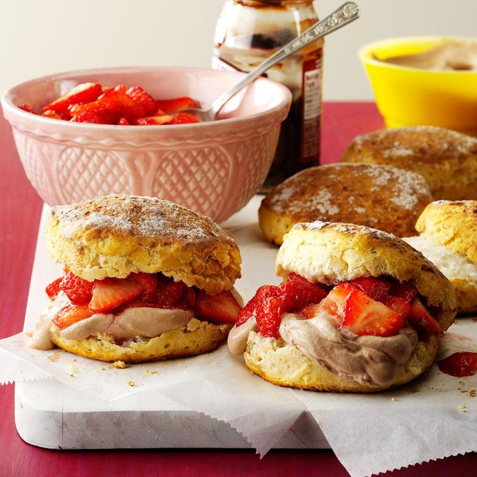 Chocolate Lover's Strawberry Shortcakes