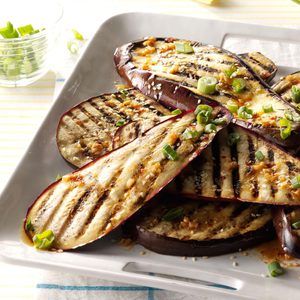 Lime and Sesame Grilled Eggplant