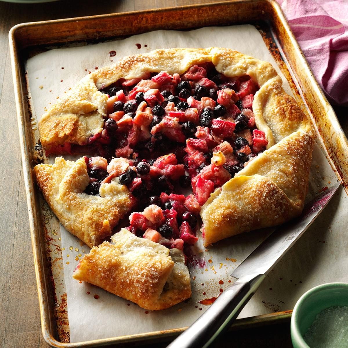 Blueberry Rhubarb Country Tart