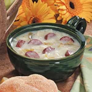 Hearty Cabbage-Sausage Soup