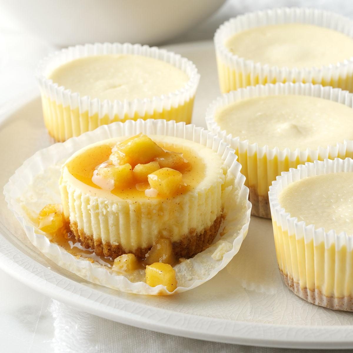 South Dakota: Easy Mini Caramel Apple Cheesecakes