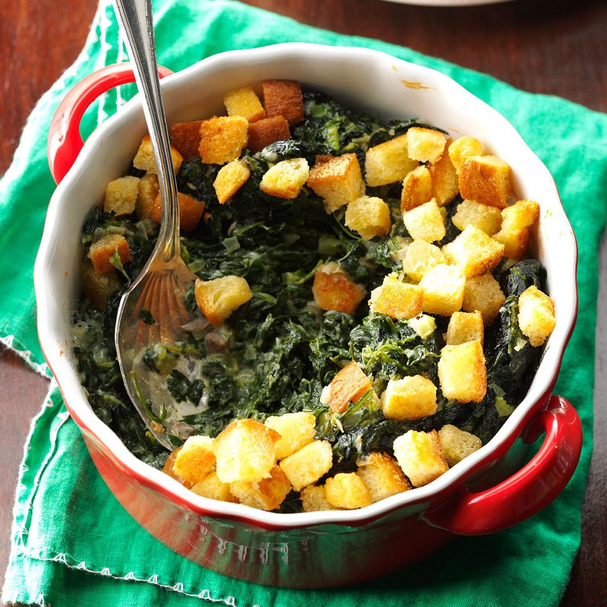 Day 4: Crunchy Spinach Casserole