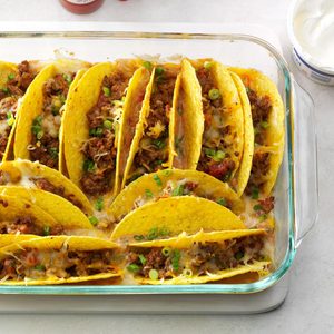 Baked Beef Tacos