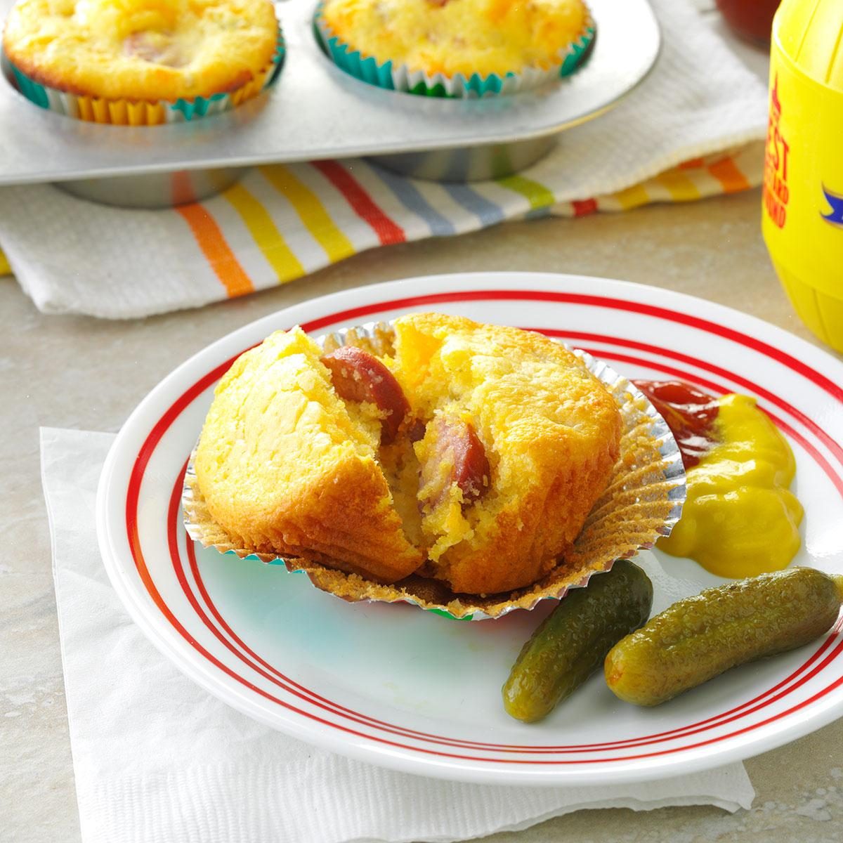 Cheddar Corn Dog Muffins