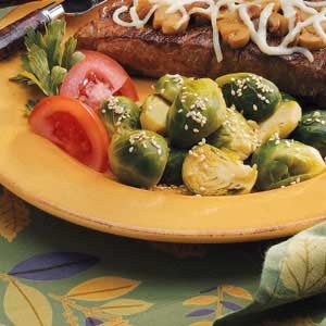 Sesame Brussels Sprouts