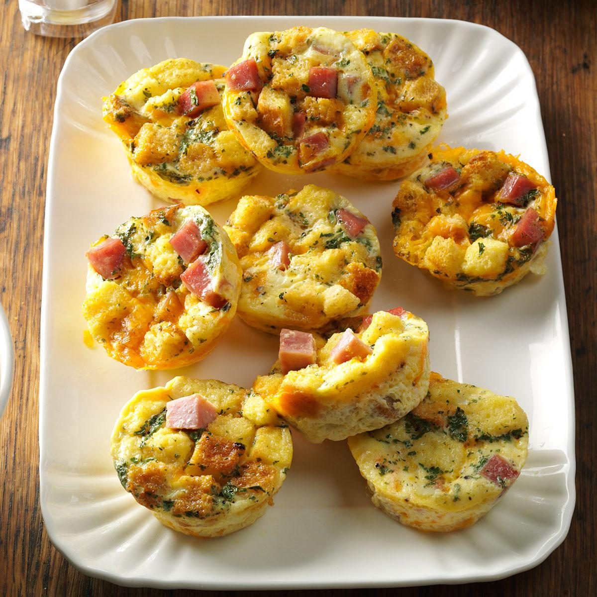 Rhode Island: Mini Ham & Cheese Quiches 