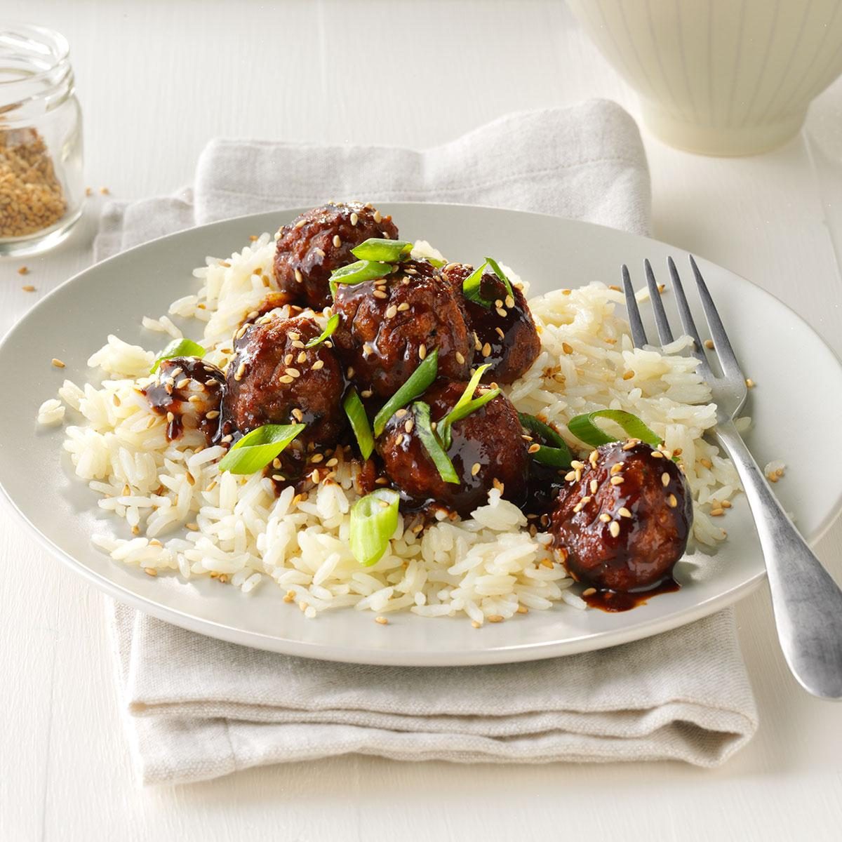 Easy Asian Glazed Meatballs