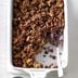 Streusel-Topped Blueberry Waffle Casserole