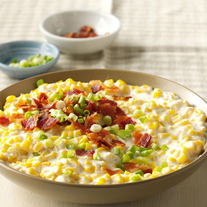 Slow-Cooker Creamed Corn with Bacon