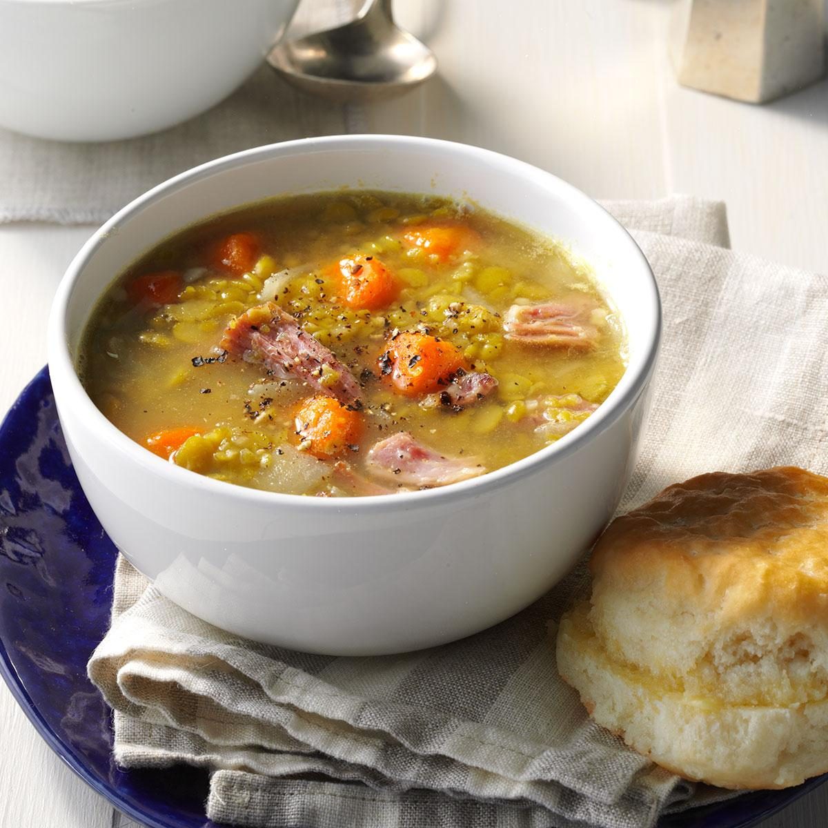 Split Pea Soup with Ham - Striped Spatula