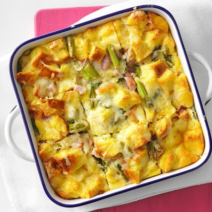 Asparagus and Ham Strata