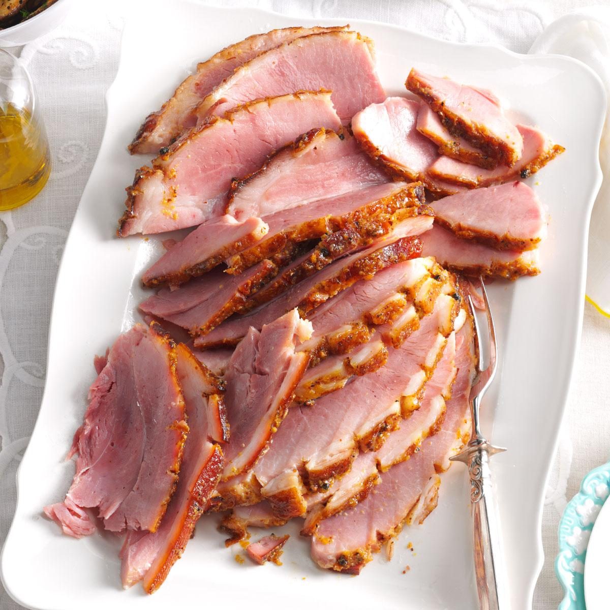 Apricot Ginger Mustard-Glazed Ham