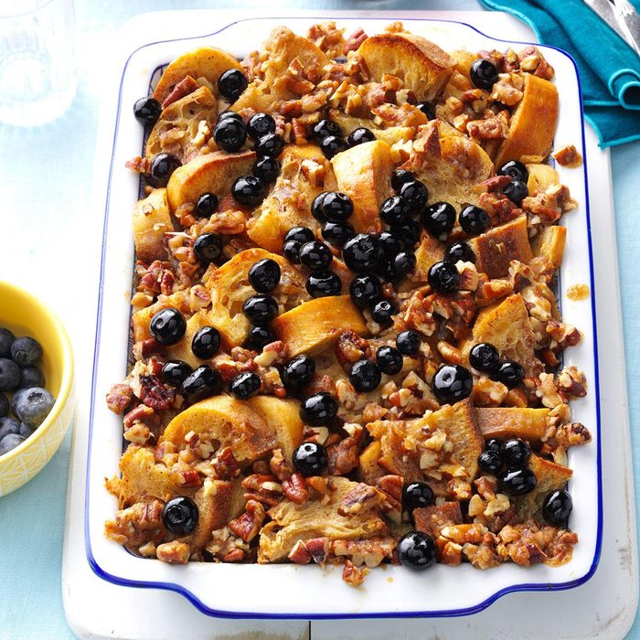 Make-Ahead Blueberry French Toast Casserole