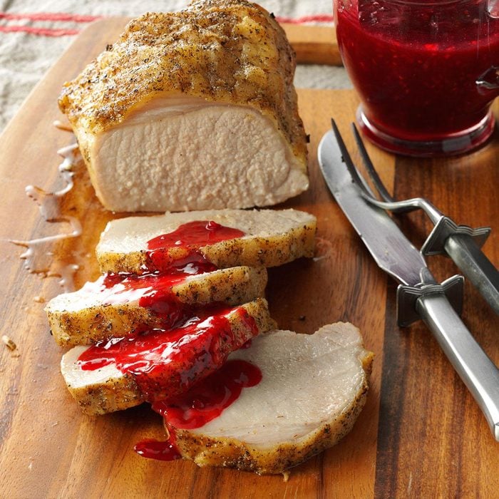 Pork Loin with Raspberry Sauce