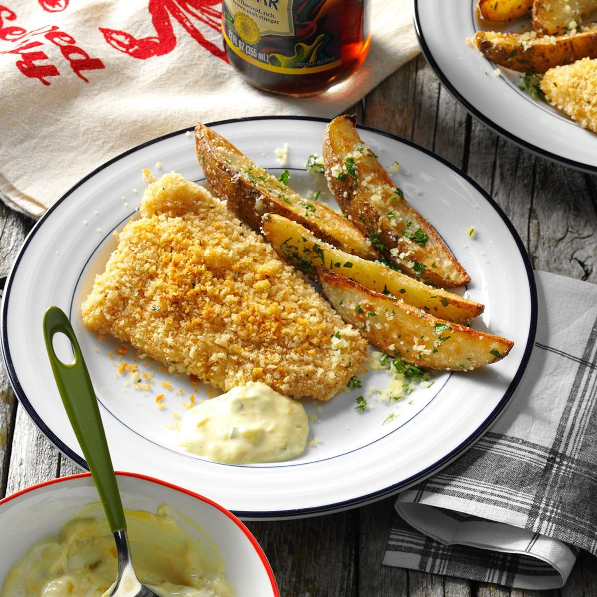 Oven Baked Fish and Chips Recipe