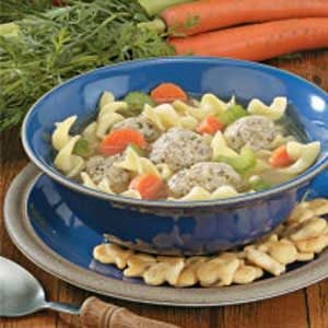 Contest-Winning Turkey Meatball Soup