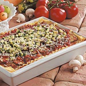 Mushroom Zucchini Lasagna