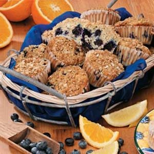 Lemon-Blueberry Oat Muffins