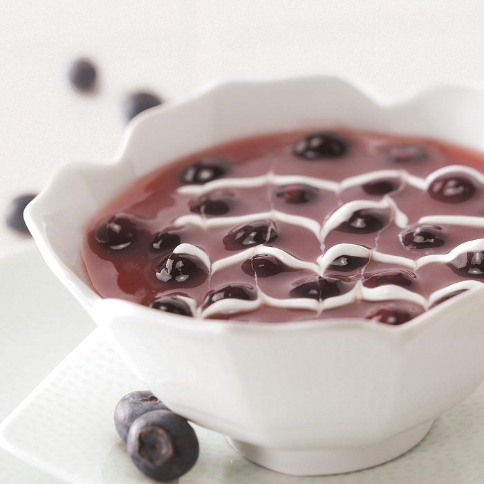 Chilled Blueberry Soup
