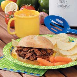 Slow Cooker Barbecue Beef