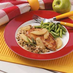 Tarragon Chicken with Apples for Two