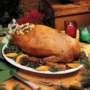Goose with Apple-Prune Stuffing