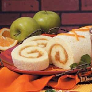 Orange Sponge Cake Roll