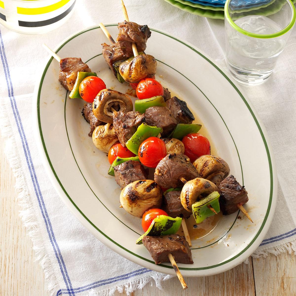 Vegetable Steak Kabobs