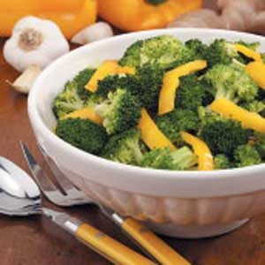 Broccoli With Yellow Pepper