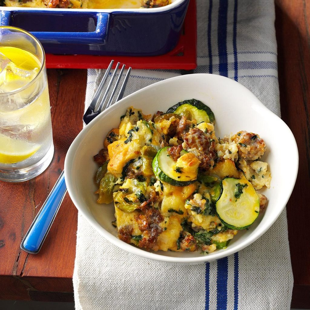 Veggie Sausage Strata