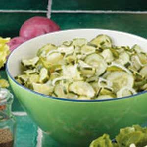Onion Cucumber Salad with Vinegar Dressing