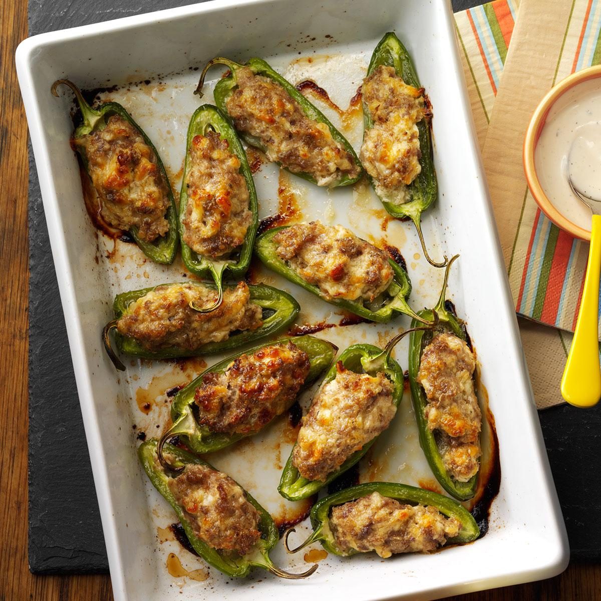 Sausage Stuffed Jalapeños Recipe - Stuffed jalapeños