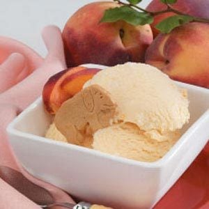 Contest-Winning Peach Ice Cream