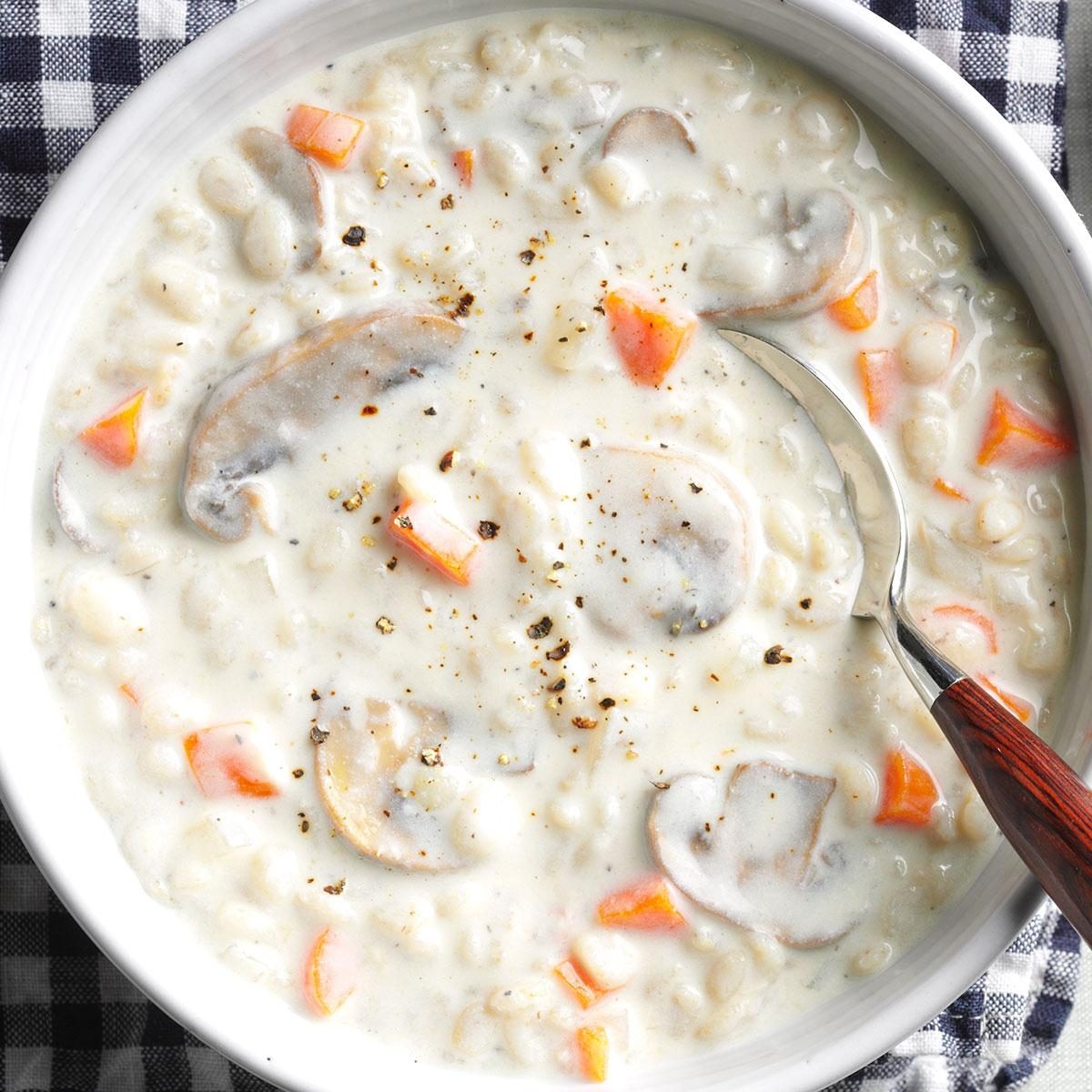 mushroom barley soup