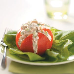 Tuna Salad in Tomato Cups